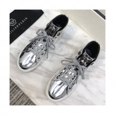 Philipp plein 2019 Mens Leather Sneakers  - 필립플레인 2019 남성용 레더 스니커즈 PPS0152,Size(240 