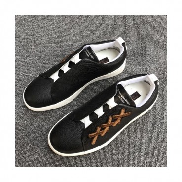 Ermenegildo Zegna  2019 Mens Leather Sneakers - 에르메넬질도 제냐 2019 남성용 레더 스니커즈 ZEGS0006.Size(245 