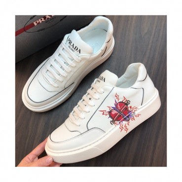 Prada 2019 Mens Leather Sneakers - 프라다 2019 남성용 레더 스니커즈,PRAS0243,Size(240 