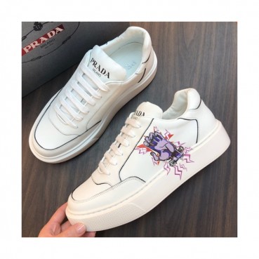 Prada 2019 Mens Leather Sneakers - 프라다 2019 남성용 레더 스니커즈,PRAS0241,Size(240 