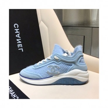 Chanel 2019 Ladies Suede & Knit Sneakers - 샤넬 2019 여성용 스웨이드&니트 스니커즈 CHAS0431.Size(225 