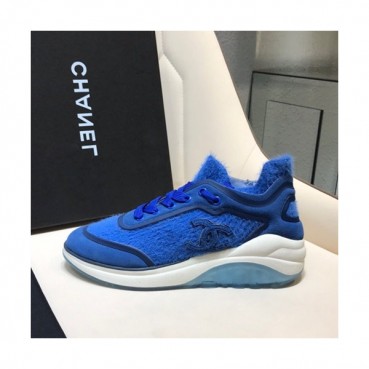 Chanel 2019 Ladies Suede & Knit Sneakers - 샤넬 2019 여성용 스웨이드&니트 스니커즈 CHAS0424.Size(225 