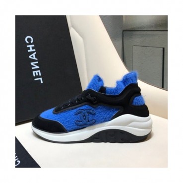 Chanel 2019 Ladies Suede & Knit Sneakers - 샤넬 2019 여성용 스웨이드&니트 스니커즈 CHAS0423.Size(225 