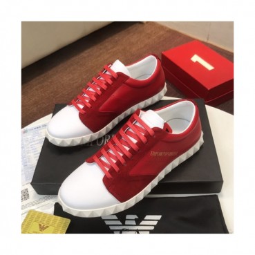 Armani 2019 Mens Leather Sneakers  - 알마니 2019 남성용 레더 스니커즈 ARMS0119,Size(240 
