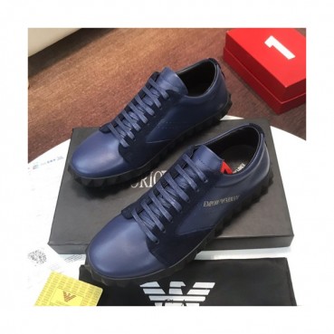 Armani 2019 Mens Leather Sneakers  - 알마니 2019 남성용 레더 스니커즈 ARMS0118,Size(240 