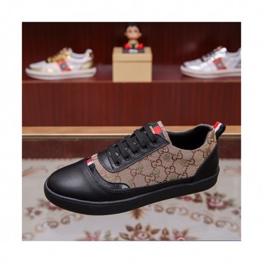 Gucci 2019 Mens Leather & Canvas Sneakers - 구찌 2019 남성용 레더&캔버스 스니커즈 GUCS0535,Size(240 