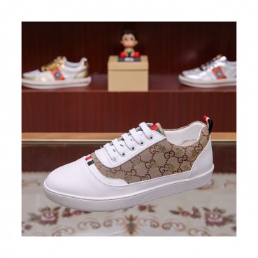 Gucci 2019 Mens Leather & Canvas Sneakers - 구찌 2019 남성용 레더&캔버스 스니커즈 GUCS0534,Size(240 