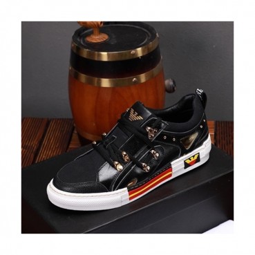 Armani 2019 Mens Leather Sneakers  - 알마니 2019 남성용 레더 스니커즈 ARMS0116,Size(240 