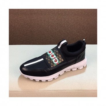Gucci 2019 Mens Leather Sneakers - 구찌 2019 남성용 레더 스니커즈 GUCS0519,Size(240 