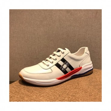 Gucci 2019 Mens Leather Sneakers - 구찌 2019 남성용 레더 스니커즈 GUCS0505,Size(240 