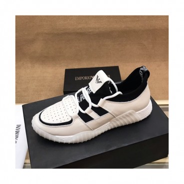 Armani 2019 Mens Leather Sneakers  - 알마니 2019 남성용 레더 스니커즈 ARMS0101,Size(240 