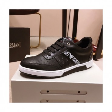 Armani 2019 Mens Leather Sneakers  - 알마니 2019 남성용 레더 스니커즈 ARMS0100,Size(240 