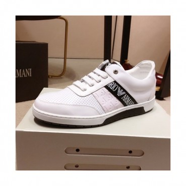 Armani 2019 Mens Leather Sneakers  - 알마니 2019 남성용 레더 스니커즈 ARMS0099,Size(240 