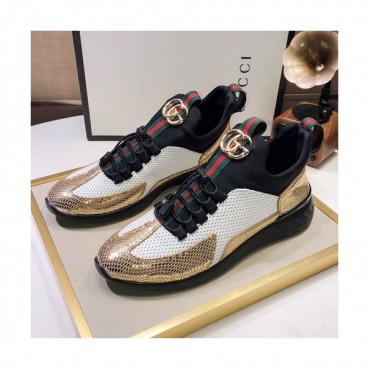 Gucci 2019 Mens Leather Sneakers - 구찌 2019 남성용 레더 스니커즈 GUCS0502,Size(240 