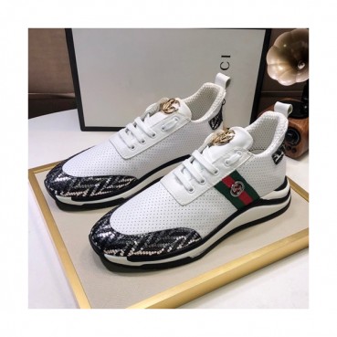 Gucci 2019 Mens Leather Sneakers - 구찌 2019 남성용 레더 스니커즈 GUCS0501,Size(240 