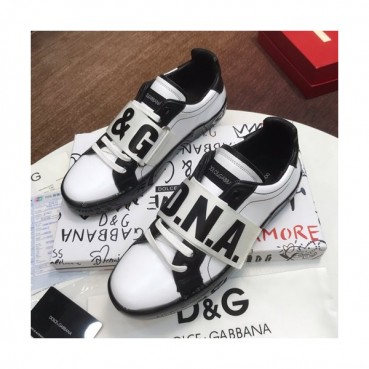 Dolce&Gabbana 2019 Mm / Wm Leather Sneakers  - 돌체앤가바나 2019  남여공용 레더 스니커즈 DGS0113,Size(225 