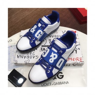 Dolce&Gabbana 2019 Mm / Wm Leather Sneakers  - 돌체앤가바나 2019  남여공용 레더 스니커즈 DGS0112,Size(225 