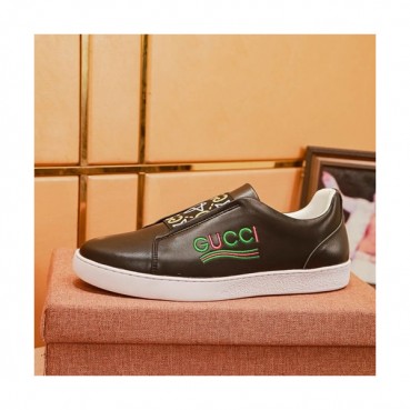 Gucci 2019 Mens Leather Sneakers - 구찌 2019 남성용 레더 스니커즈 GUCS0489,Size(240 
