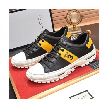 Gucci 2019 Mens Leather Sneakers - 구찌 2019 남성용 레더 스니커즈 GUCS0483,Size(240 