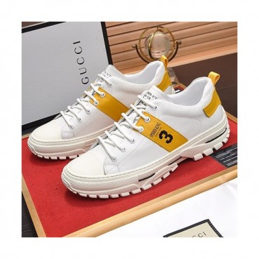 Gucci 2019 Mens Leather Sneakers - 구찌 2019 남성용 레더 스니커즈 GUCS0482,Size(240 