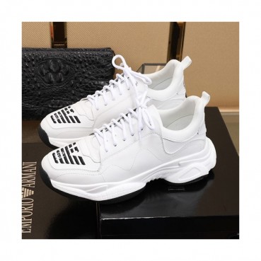 Armani 2019 Mens Leather Sneakers  - 알마니 2019 남성용 레더 스니커즈 ARMS0095,Size(240 