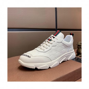 Gucci 2019 Mens Leather Sneakers - 구찌 2019 남성용 레더 스니커즈 GUCS0444,Size(240 