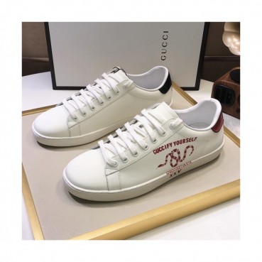 Gucci 2019 Mm/Wm Leather Sneakers - 구찌 2019 남여공용 레더 스니커즈 GUCS0439,Size(225 