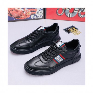Gucci 2019 Mens Leather Sneakers - 구찌 2019 남성용 레더 스니커즈 GUCS0438,Size(240 