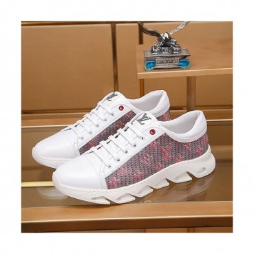 Louis Vuitton 2019 Mens Leather Sneakers - 루이비통 2019 남성용 레더 스니커즈 LOUS0342.Size(240 