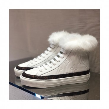 Louis Vuitton 2019 Ladies Leather Sneakers - 루이비통 2019 여성용 레더 스니커즈 LOUS0336.Size(225 
