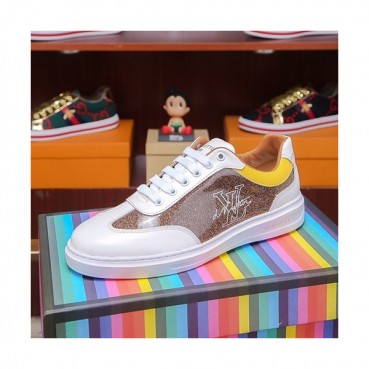 Louis Vuitton 2019 Mens Leather Sneakers - 루이비통 2019 남성용 레더 스니커즈 LOUS0333.Size(240 