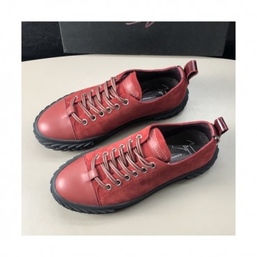 Giuseppe Zanoti 2019 Mens Leather Sneakers - 쥬세페자노티 2019 남성용 레더 스니커즈 GZS0032,Size(240 