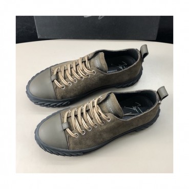 Giuseppe Zanoti 2019 Mens Leather Sneakers - 쥬세페자노티 2019 남성용 레더 스니커즈 GZS0030,Size(240 