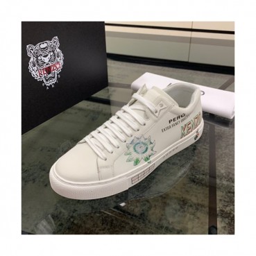 Kenzo 2019 Mens Leather Sneakers - 겐조 2019 남성용 레더 스니커즈,KENS0023,Size(240