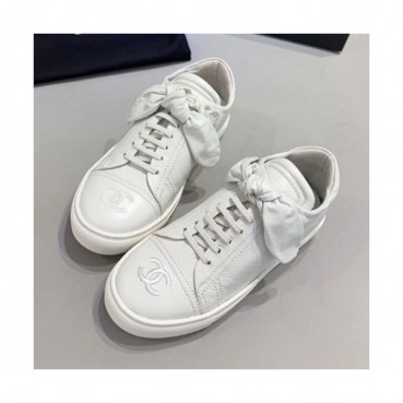 Chanel 2019 Ladies Leather Sneakers - 샤넬 2019 여성용 레더 스니커즈 CHAS0415.Size(225 