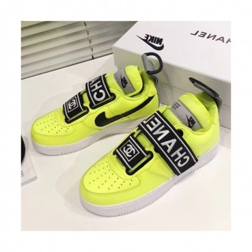 Chanel x Nike 2019 Ladies Leather Sneakers - 샤넬 x 나이키 2019 여성용 레더 스니커즈 CHAS0413.Size(225 
