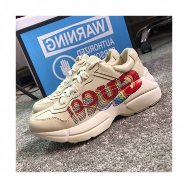 Gucci 2019 Mm/Wm Leather Sneakers - 구찌 2019 남여공용 레더 스니커즈 GUCS0385,Size(225 