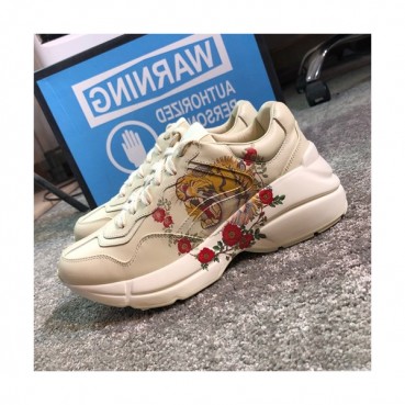 Gucci 2019 Mm/Wm Leather Sneakers - 구찌 2019 남여공용 레더 스니커즈 GUCS0384,Size(225 