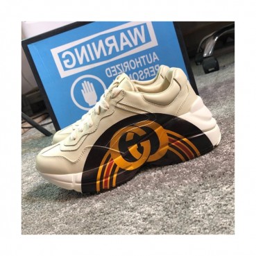 Gucci 2019 Mm/Wm Leather Sneakers - 구찌 2019 남여공용 레더 스니커즈 GUCS0383,Size(225 