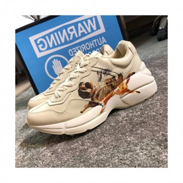 Gucci 2019 Mm/Wm Leather Sneakers - 구찌 2019 남여공용 레더 스니커즈 GUCS0380,Size(225 