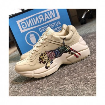 Gucci 2019 Mm/Wm Leather Sneakers - 구찌 2019 남여공용 레더 스니커즈 GUCS0379,Size(225 