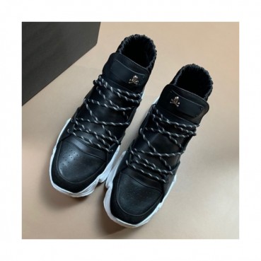 Philipp plein 2019 Mens Leather Sneakers  - 필립플레인 2019 남성용 레더 스니커즈 PPS0109,Size(240 