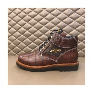 Louis Vuitton 2019 Mens Leather Boots Sneakers - 루이비통 2019 남성용 레더 부츠 스니커즈 LOUS0298.Size(240 