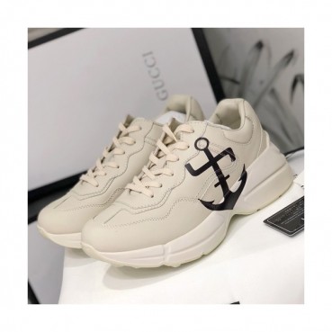 Gucci 2019 Mm/Wm Leather Sneakers - 구찌 2019 남여공용 레더 스니커즈 GUCS0374,Size(225 