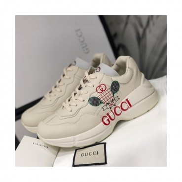 Gucci 2019 Mm/Wm Leather Sneakers - 구찌 2019 남여공용 레더 스니커즈 GUCS0373,Size(225 