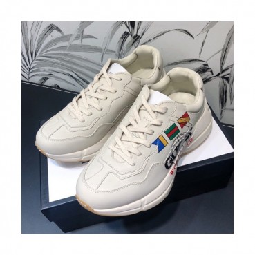 Gucci 2019 Mm/Wm Leather Sneakers - 구찌 2019 남여공용 레더 스니커즈 GUCS0371,Size(225 