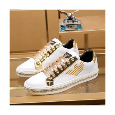 Armani 2019 Mens Leather Sneakers  - 알마니 2019 남성용 레더 스니커즈 ARMS0032,Size(240 