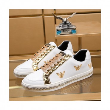 Armani 2019 Mens Leather Sneakers  - 알마니 2019 남성용 레더 스니커즈 ARMS0030,Size(240 