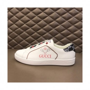 Gucci 2019 Mm / Wm Leather Sneakers - 구찌 2019 남여공용 레더 스니커즈 GUCS0364,Size(225 