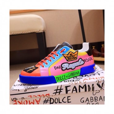 Dolce&Gabbana 2019 Mens Leather Sneakers  - 돌체앤가바나 2019 남성용 레더 스니커즈 DGS0066,Size(240 